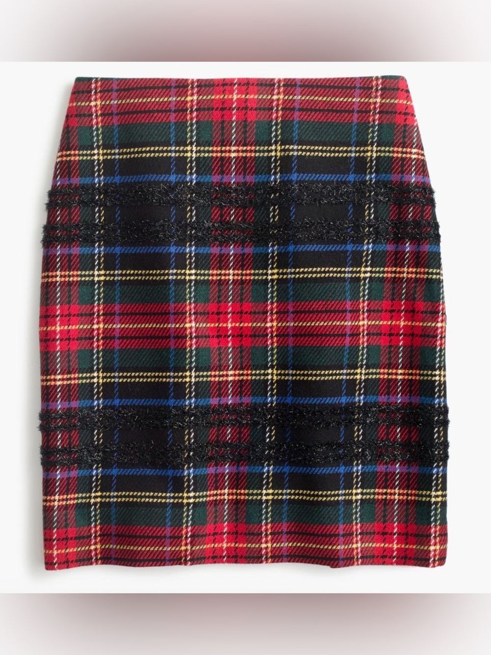 J. Crew Mini skirt in Lurex® Stewart tartan
